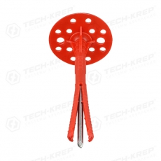 Дюбель для теплоизоляции с мет. гвоздём 10х140 (25 шт) - пакет ( 0,826 кг) | 101705 | Tech-KREP