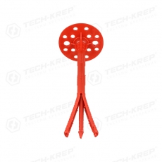 Дюбель для теплоизоляции с пласт. гвоздём 10х180 (50 шт) - пакет ( 0,81 кг) | 101713 | Tech-KREP