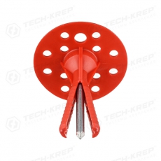 Дюбель для теплоизоляции с термоголовкой 10х80 (50 шт) - пакет ( 1,079 кг) | 124471 | Tech-KREP