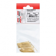 Гвоздь финишный латунированный 1,4х35 (50 шт) - пакет ( 0,03 кг) | 104057 | Tech-KREP