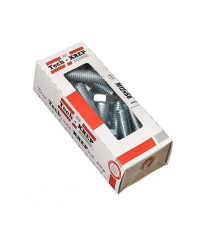 Болт DIN933 с шестигранной головкой оцинк. М12х50 (12 шт) - коробка с ок. Tech-K ( 0,639 кг) | 126528 | Tech-KREP