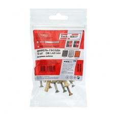 Дюбель-гвоздь 6L40 гриб. манжета (нейлон) (12 шт) - пакет ( 0,048 кг) | 102938 | Tech-KREP