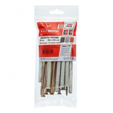 Дюбель-гвоздь 8х100 пот. манжета (полипропилен) (10 шт) - пакет ( 0,138 кг) | 103906 | Tech-KREP