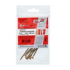 Саморез ШУж 4,0х80 пот. гол. (8 шт) - пакет ( 0,031 кг) | 136368 | Tech-KREP