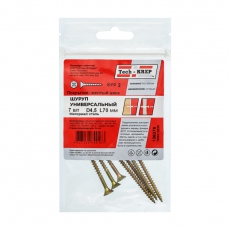 Саморез ШУж 4,5х70 пот. гол. (7 шт) - пакет ( 0,034 кг) | 136370 | Tech-KREP