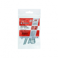 Винт DIN965 с потайной головкой оцинк. М6х40 (8 шт) - пакет ( 0,068 кг) | 103003 | Tech-KREP