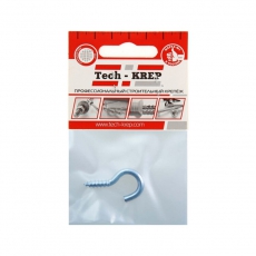 Шуруп-полукольцо 6,0х40 (1шт) - пакет | 136365 | Tech-KREP