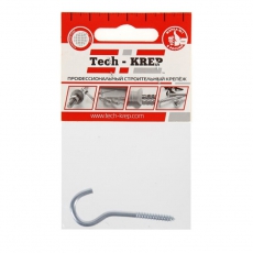 Шуруп-полукольцо 6,0х60 (1шт) - пакет | 103889 | Tech-KREP