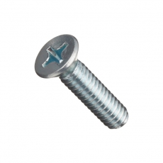 Винт DIN965 с потайной головкой оцинк. М4х30 (120 шт) - коробка с ок. ( 0,332 кг) | 105236 | Tech-KREP