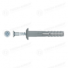 Дюбель-гвоздь полипропилен гриб. SM-G 6x40 (2000шт) - накл. ( 0,004 кг) | 125222 | Tech-KREP