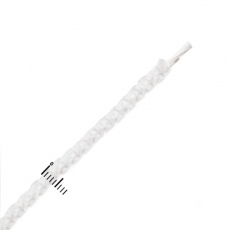 Шнур вязаный ПП 4 мм с серд., универс., белый, 20 м | 140326 | Tech-KREP