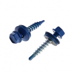 Саморез КР св. 4,8х35 RAL-5002 (ультрамарин синий) (250 шт) - ведро | 128250 | Tech-KREP