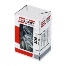 Дюбель (анкер) Бабочка полипропилен 8х28 (30 шт) - коробка ( 0,066 кг) | 111489 | Tech-KREP