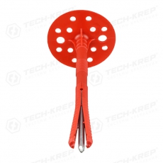 Дюбель для теплоизоляции с мет. гвоздём 10х160 (50 шт) - коробка ( 2,018 кг) | 138602 | Tech-KREP