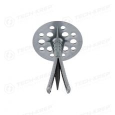 Дюбель для теплоизоляции с пласт. гвоздём (IZO) 10х90 (1000 шт) - накл. ( 11,94 кг) | 124891 | Tech-KREP