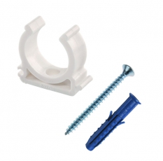 Комплект для крепления металлопластиковых и полипропиленовых труб к стене D16 (4 шт)- пакет | 136992 | Tech-KREP