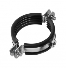 Хомут с резиновым уплотнителем и гайкой (1 1/4) 42-45 мм (30 шт) - пакет | 136966 | Tech-KREP