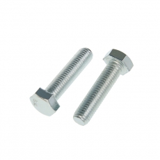 Болт DIN933 с шестигранной головкой оцинк. М12х50 (2 шт) - пакет ( 0,108 кг) | 126529 | Tech-KREP