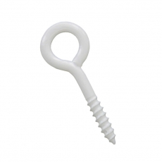 Шуруп- кольцо 4х30х14 бел (1 шт)- пакет | 143554 | Tech-KREP