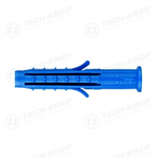 Дюбель распорный Чапай 6х40 шипы+усы (полипропилен) (100 шт) - пакет ( 0,089 кг) | 117855 | Tech-KREP