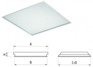 Светильник ЛВО TLC418 CL 4х18Вт Т8 G13 ЭМПРА IP20 призма | 10447 | Technolux