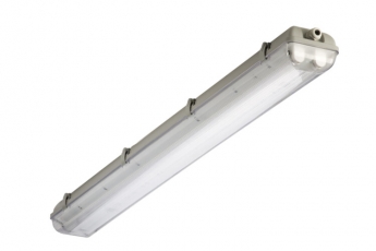 Светильник люминесцентный пылевлагозащищенный TLWP258 PC EL 1563x135x105мм без ламп IP65 прозр | 01167 | TechnoLux