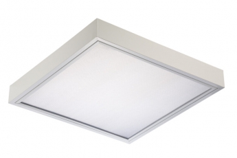 Светильник люминесцентный накладной TL418 CL EL 620x620x85мм без ламп IP20 призма | 10232 | TechnoLux