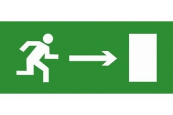 Эвакуационный знак ЭП02 Направо140x280 мм | ЭП02 140280 | TechnoLux