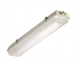 Светильник светодиодный пылевлагозащищенный с БАП TLWP06 PC ECP EM 1263х135х105мм 33Вт 4000K , 1 ч., РТ 4500Лм IP65 прозр | 03390 | TechnoLux