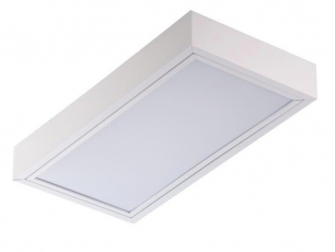 Светильник люминесцентный накладной с БАП TL218 OL EL EM 620x310x85мм без ламп IP20 опал | 02409 | TechnoLux