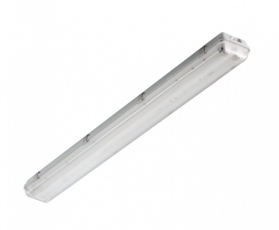 Светильник люминесцентный пылевлагозащищенный TLWP280 PC 1563x135x105мм без ламп IP65 прозр | 05882 | TechnoLux