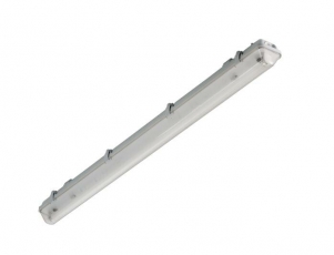 Светильник светодиодный пылевлагозащищенный с БАП TLWP05 PC ECP EM1 1263х102х105мм 27Вт 4000K , 1 ч., РТ 3300Лм IP65 прозр | 03352 | TechnoLux