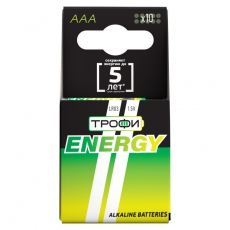 Батарейки Щелочные (Алкалиновые) LR03-10BL (5*2) ECO (80/800/44000) | Б0030788 | Трофи