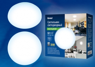 Светильник светодиодный накладной круг ULI-B311 32W/DW/38 RONDA круг 6500K 2200Лм. Диаметр 380мм. белый | UL-00003370 | Uniel