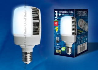 Лампа светодиодная промышленная LED-M105-70W/DW/E40/FR ALV02WH LED мощная, мат.. Серия Venturo. 6500К | UL-00001812 | Uniel