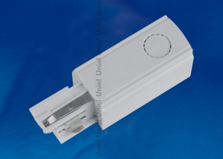 Ввод питания для шинопровода осветительного трехфазный правый, серебряный. UBX-A01 SILVER 1 POLYBAG | 09737 | Uniel