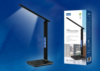 Светильник настольный TLD-551 Brown/LED/450Lm/3000-6000K/Dimmer/USB c часами календарем Т 9W сенсор коричн | UL-00003335 | Uniel