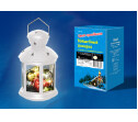 Фонарь с LED гирляндой внутри ULD-L1220-012/TTB/WW WHITE на батарейке 12 диодов 3000К режим мерцания белый корпус. 12*20 см | UL-00002310 | Uniel