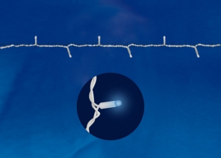 Гирлянда светодиодная с контроллером ULD-S1000-120/DWA BLUE IP67 120 диодов, 10 м, синяя, IP67, шнур белый | 07926 | Uniel