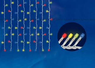 Занавес светодиодный с контроллером ULD-C2030-240/DTA MULTI IP20 3х2м, 240 диодов. мультиколор. шнур прозр. | 07943 | Uniel