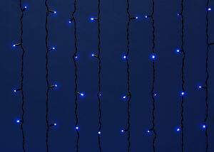 Занавес светодиодный с эффектом мерцания, ULD-C2030-240/TBK BLUE IP67 3х2м соед. 240 диодов. синий свет. шнур черный | UL-00003936 | Uniel