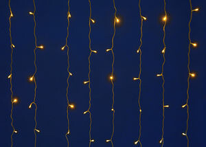 Занавес светодиодный с эффектом мерцания ULD-C2030-240/TBK WARM WHITE IP67 3х2м соед. 240 диодов. тепл белый свет. шнур черный | UL-00003938 | Uniel