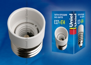 LH27-14L Переходник с цоколя Е27 на Е14 материал корпуса PBT | 06471 | Uniel
