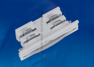 Соединитель для шинопровода осветительного прямой внутренний, трехфазный, серебряный. UBX-A11 SILVER 1 POLYBAG | 09743 | Uniel