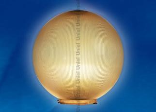 Рассеиватель для садово-паркового светильника UFP-P250В BRONZE шар сфера призма с насечками D=250мм | 08097 | Uniel