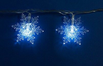 Гирлянда светодиодная с контр. «Снежинки-1» ULD-S0700-050/DTA WHITE IP20 SNOWFLAKES-1 50 диодов, 7 м, белая,IP20, шнур прозр. | 07930 | Uniel