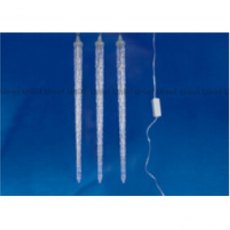 Занавес светодиодный фигурный «Сосульки» ULD-E3005-300/DTK BLUE IP44 ICICLE соед. , 2,7х0,42м. 10 подвесов. синий свет. шнур прозр. | 11125 | Uniel