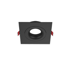 Рамка для модульного светильника FLEX 50 09 квадратная встраиваемая 110х110х45мм RAL9005 черный муар поворотная | V1-R0-T0435-10004-2000000 | VARTON