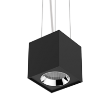 Светильник светодиодный DL-02 Cube подвесной 125х135 мм 20Вт 4000K 35° RAL9005 черный муар | V1-R0-90360-30000-2002040 | VARTON
