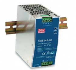 Источник питания на DIN-рейку 24 В,10 А,240 Вт, MEANWELL, I класс защиты, 63х125х113 мм | NDR-240-24 | VARTON
